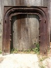 Antique Victorian Arched Cast Iron Fireplace Surround 30 3 4  T  26 1 2  W  3  D