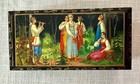 Vintage Russian Lacquer Jewelry Trinket Box 6 75    X 3 75    X 1 5    Hand Painted