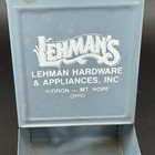 Vintage Tin Litho Match Safe Holder Advertising Lehman Hardware Kidron Ohio