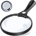 Large Magnifying Glass With Light 10x 20x 45x Illuminated Handheld Magnifier    