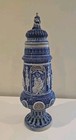 Antique German Westerwald Cobalt   Gray Salt Glazed Stoneware Beer Stein 19 