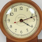 Vintage 1980 J    J  Beall Dynamite Tnt Table Clock Quartz Wood Brown Retro Desk