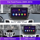 For Ford Fiesta 2009-2014 Radio Car Stereo Screen Carplay Player Android  Gps Bt