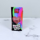 Needoh Good Vibes Only Heart  Nee Doh Glitter Squishy Toy Pink    squeeze The Day   