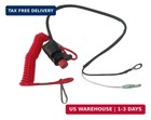 Universal Boat Safety Kill Stop Switch   Safety Tether Lanyard Emergency Cut Off
