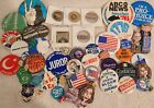 Vintage Pinback Button Pin Lot Ooak Vietnam Protest Peace Political Campaign   lb