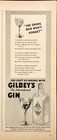 1942 Gilbey s The International Gin Merry Martini Vintage Print Ad