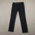 True Religion Jeans Boys 12 Blue Geno Relaxed Slim Horseshoe Stitch Denim