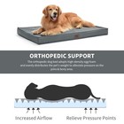 Orthopedic Dog Bed For Large Dogs  Outdoor Waterproof Dog Bed Washable Pet Be   
