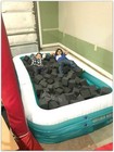 Isellfoam Gymnastics Foam Pit Cubes blocks 6  Inch  charcoal  160 Piece