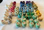 Lot Of 79 Vintage Dmc J p Coats Star Tatting Crochet Cotton Thread Mixed Colors