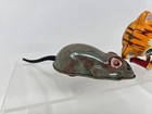 Vintage Tin Litho Wind-up Cat And Friction Mouse Made In Japan Line Mar Toys
