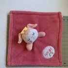 Pink Lovey Security Blanket Baby Gear Embroidered Plush Cute Girl Extra Soft