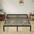 6-pack Non-slip Mattress Grippers For Metal Full  Twin  Queen  King  Black 