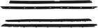 Corvette 1990-1996 Black Rubber Weatherstrip Seal Kit - Set Of 4