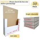 50 Pack Book Shipping Mailers  12 125x9 125x2    White-50