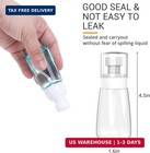2 Pack 2oz Spray Bottles Travel Size Fine Mist Refillable Leak Proof