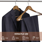 5x Luxury Walnut Wide Shoulder Wooden Suit Hanger Coat Dress Jacket  trouser Bar