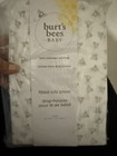Burt s Bees Baby Fitted Crib Sheet Bees Organic Cotton Standard Crib Size New
