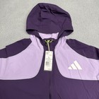 Adidas Jacket Mens L Purple Adizero 2025 Pro Elite Team Wind Track Promo Jp3811