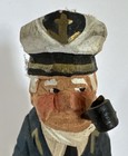 Wooden Sailor Captain Hand Carved 6  Tall Fisherman Nautical Figure Folk Art