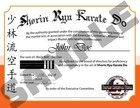 Home Study Course - Shorin Ryu Karate  dvds   Certificates 
