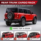 Rear Trunk Cargo Rack Basket Tray For 2007-26 Jeep Wrangler Jk Jl 4-door Storage