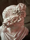 Vintage Greek Roman God Apollo 190 B c  Bust Statue Face Head Figurine 11    Tall