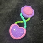Bright Starts Girls Pink Blue Green Heart Baby Rattle Toy Kids Toddler 