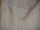 Nwt Size 10 White Wedding Dress With Sequins New Perfect David s Bridal