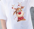 Diy Christmas Reindeer Iron On Heat Transfer Graphic