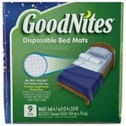 Goodnites Disposable Bed Mats Pads For Bedwetting Pads 9 Count 2 Packages Fsa