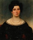 Early 19th Century Oil - Portrait Of A Lady In Black