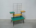 60s  Plant Table 4 Levels   String Deco Petrol Yellow German Mid Century Modern