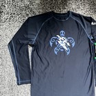 Da Hui Rash Guard Adult Extra Large Blue Long Sleeve Surfing Swimming Beach