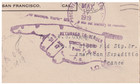1919 San Francisco To American Expeditionary Force Cover     Returned Unclaimed