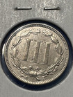 1867 3 Cent Nickel  Nice Type Coin  High Grade  Free Shipping