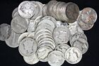  qty 50  90  Mercury Dimes - 1916 - 1945 - Random Years - Good Condition