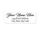 800 Personalized Return Address Labels Printed Text 1 2 X 1 3 4 Script Text