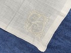 3 Vintage Monogram S Hankies Floral Madeira Linen White Lot