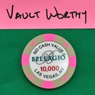 Bellagio Resort Casino - Las Vegas Nv - Tournament Poker Chip 10000 Ncv - 1 Chip