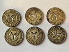 New York City Subway Tokens 1960s lot Of 6 metal Case vintage Original