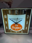 Vintage Dr  Pepper Pam Wall Clock Distinctly Different  All Original 15   sq works