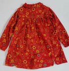 Vtg 90s The Disney Store Girl s Dress Minnie Mouse Corduroy Red Floral Print 4 5