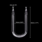 U Shape Co2 Diffuser Aquarium Fish Tank Spacing 0 59   15mm  Carbon Dioxide R   