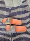 Nike Benassi Solarsoft Slides 12 Mens 431884-003 Orange Grey Shoes Sandals 