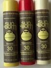 Sun Bum Spf 30 Lip Balm Banana  Watermelon  Coconut 3-pack New Sealed Free Ship