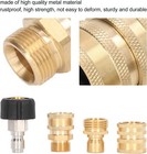 8pcs Pressure Washer Adapter Set Garden Hose Quick Connect Fittings M22 To 3 8 
