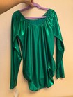 Green Womens Longsleeve Leotard