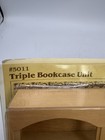 Dollhouse Miniature Houseworks Triple Bookcase Unit Wall Display  5011 1 12